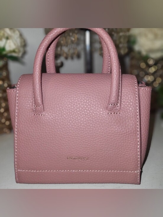 Matt & Nat Handbags - Matt & Nat Pink Textured Mini Bag